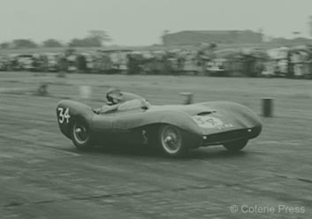 Colin Chapman in the Mk9 - Snetterton - 1955